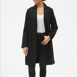 Gap Wool-Blend Coat, BLACK size XL